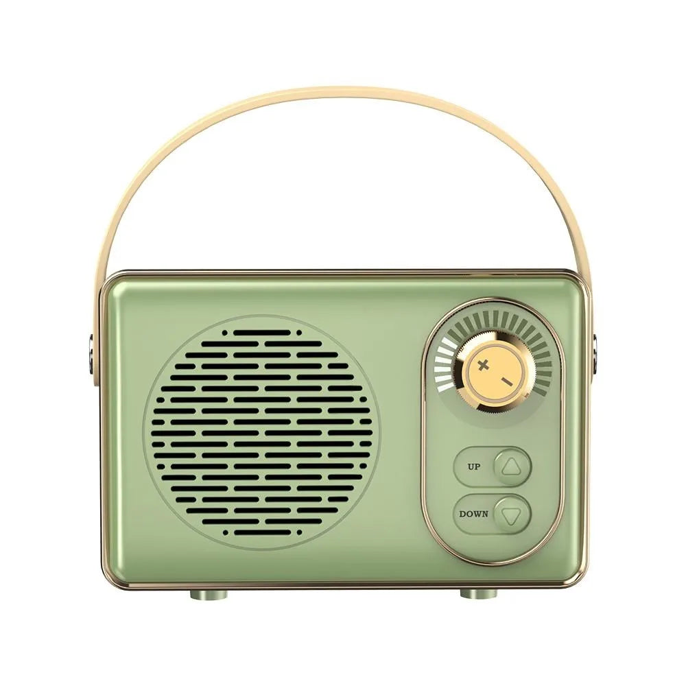 Altavoz Retro Bluetooth con Radio, USB y Tarjeta SD – Estilo Vintage en 4 Colores